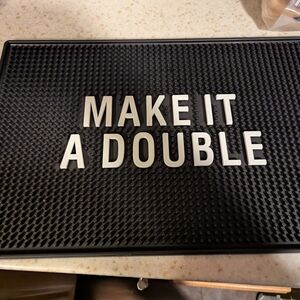 Black and White Bar Mat